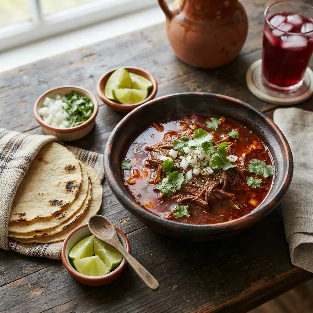 Birria de antojo en olla exprés (rápida y jugosa)